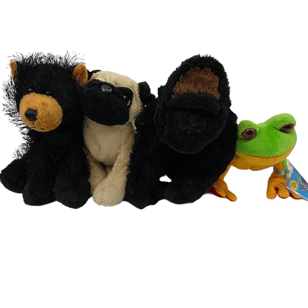 Ganz Webkinz Lot of 4 Plush Stuffed Animal Toys
